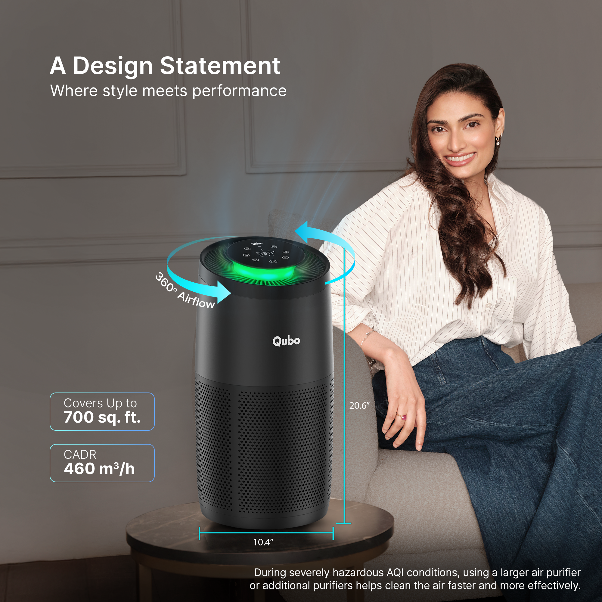 Smart Air Purifier R700 for Home [Upto 700 SqFt]
