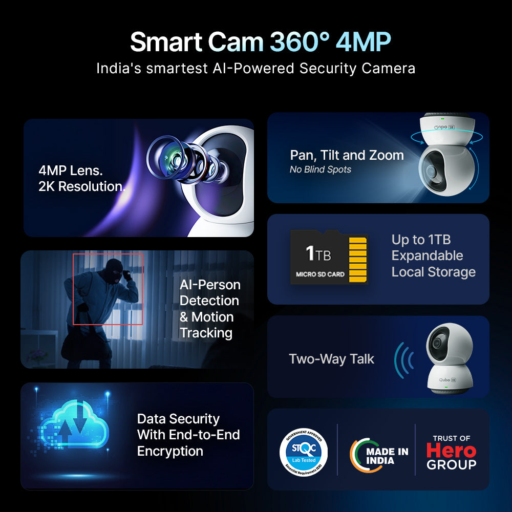 Smart Camera 360 Ultra | 2K | Wi-Fi