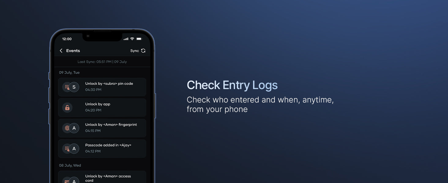 Check Entry Logs