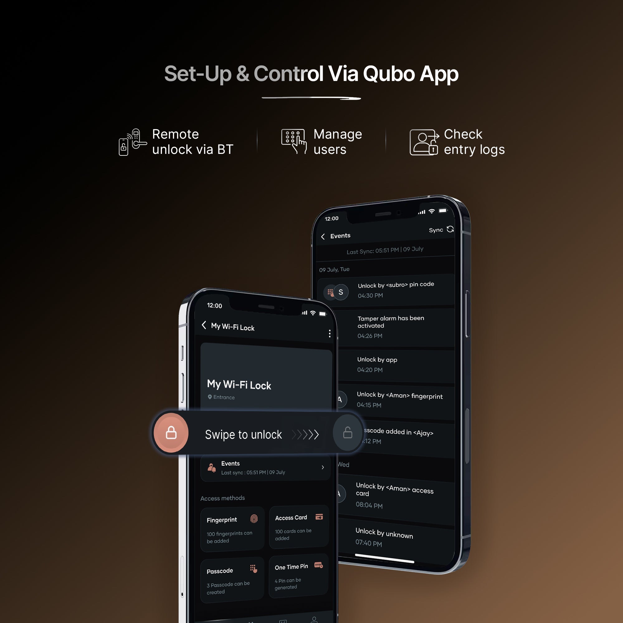 Smart Door Lock Select (Copper)