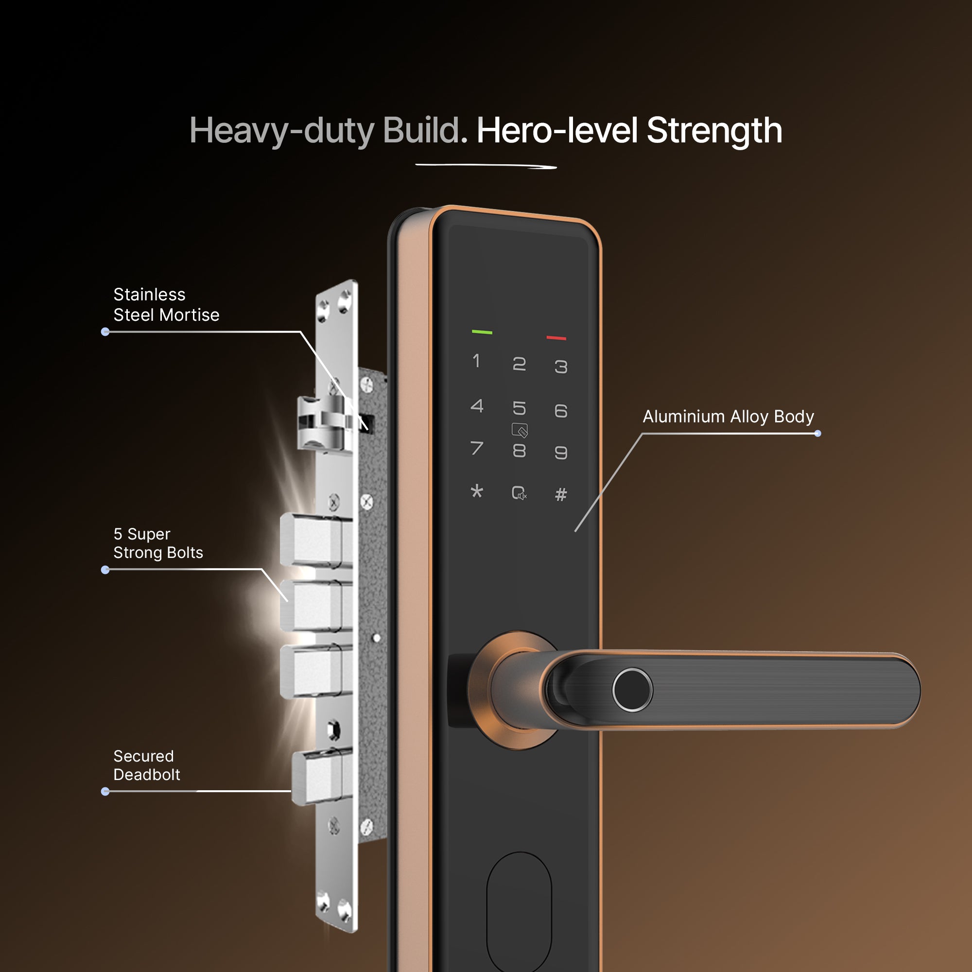 Smart Door Lock Select (Copper)