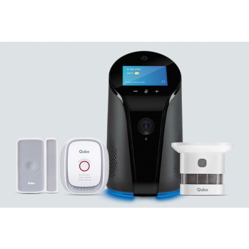 Qubo Shield – Starter Kit (2 Door sensor, Indoor Camera, Smoke Sensor, Gas Sensor)