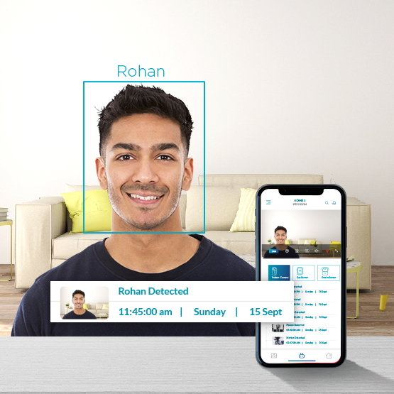Face recognition feature in smart indoor camera