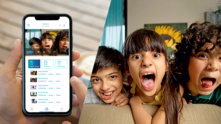 Indoor camera with remote monitoring